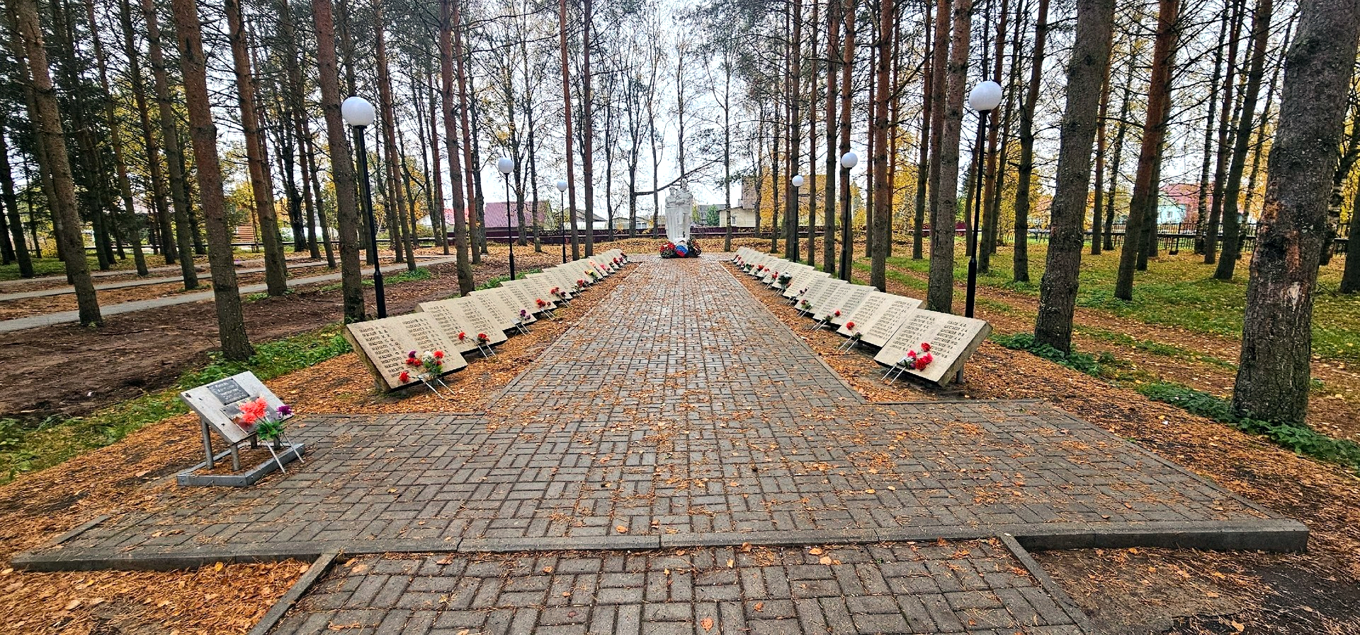 Парк ветеранов в Погорелово преобразился.