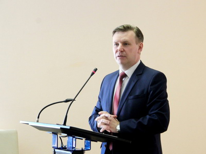Глава округа отчитался о работе за минувший год.